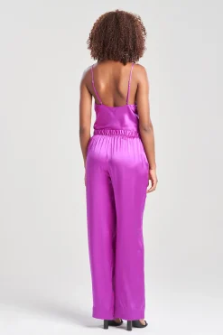 Natori Pajama Bottoms|Pants, Skirts & Shorts-Key Essentials Silk Wide Leg Pants