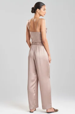 Natori Pajama Bottoms|Pants, Skirts & Shorts-Key Essentials Silk Wide Leg Pants