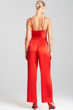 Natori Pajama Bottoms|Pants, Skirts & Shorts-Key Essentials Silk Wide Leg Pants