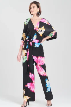Natori Jumpsuits-Kyoko Butterfly Beaded Jumpsuit