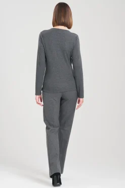 Natori Essentials|Tops, Shirts & Tunics-Layering Jersey Knit Drape Top