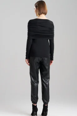 Natori Tops, Shirts & Tunics-Layering Jersey Rouched Sleeve Top