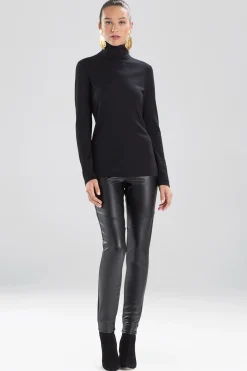 Natori Plus Sizes|Tops, Shirts & Tunics-Layering Jersey Turtleneck Top