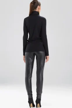 Natori Plus Sizes|Tops, Shirts & Tunics-Layering Jersey Turtleneck Top