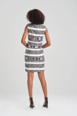 Natori Dresses-Le Souk Jacquard Sheath Dress