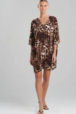 Natori Honeymoon-Leopard Jersey Cover-Up