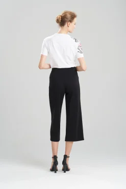 Natori Essentials|Pants, Skirts & Shorts-Light Weight Ponte Crop Pants