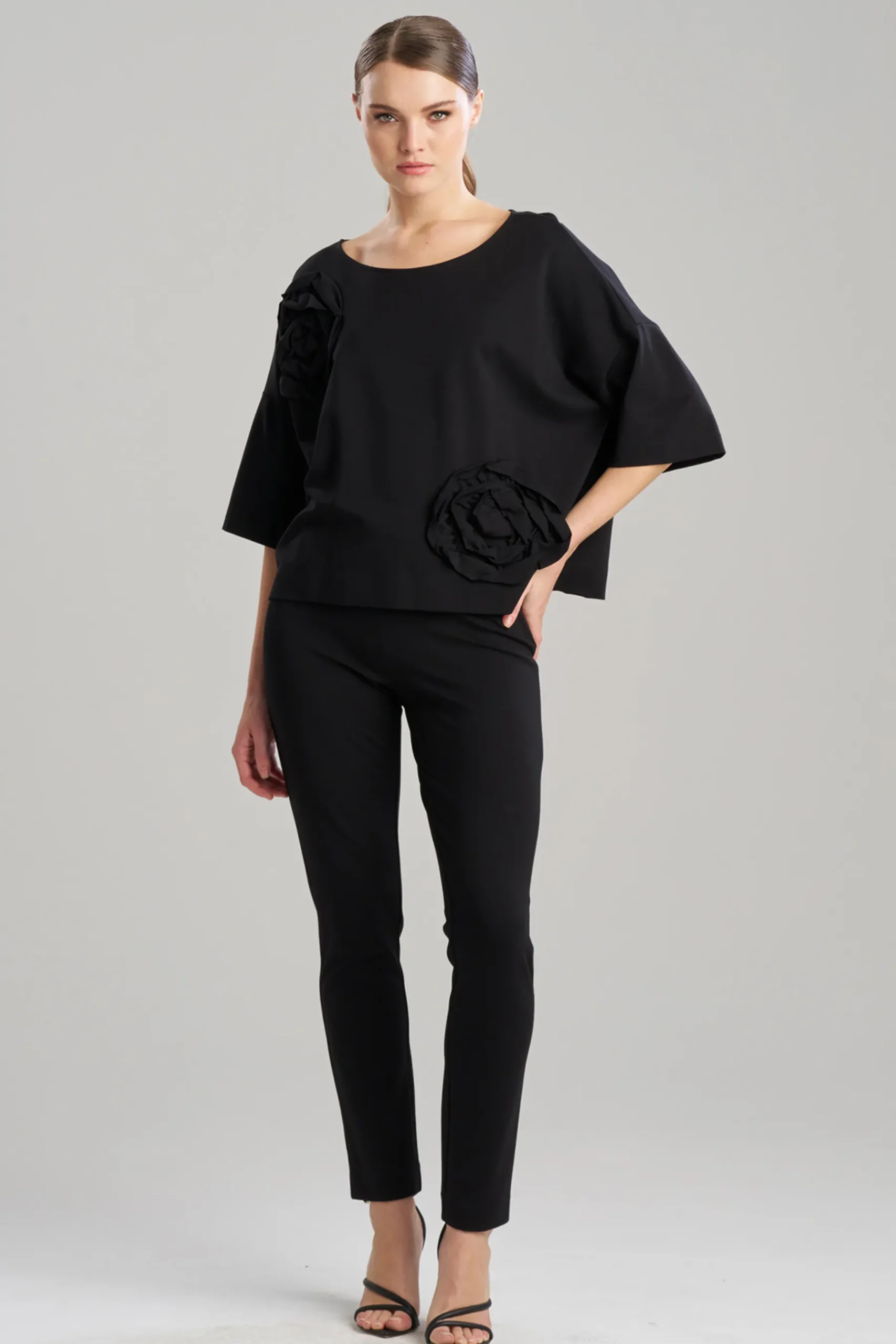 Natori Tops, Shirts & Tunics-Light Weight Ponte Embroidered Top