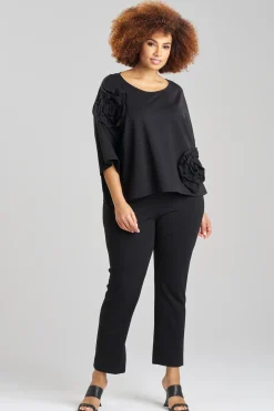 Natori Tops, Shirts & Tunics-Light Weight Ponte Embroidered Top