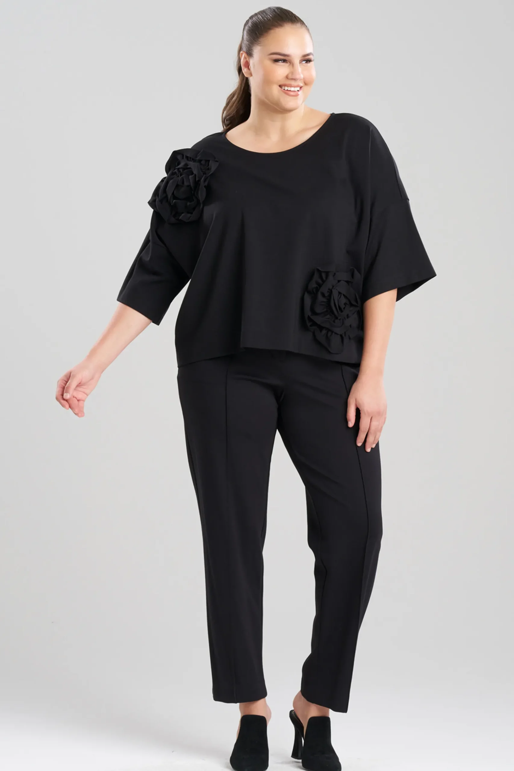 Natori Tops, Shirts & Tunics-Light Weight Ponte Embroidered Top
