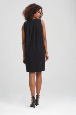 Natori Dresses|Essentials-Light Weight Ponte Pleated Shift Dress