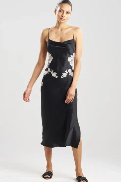 Natori Gowns-Lolita Lace Silk Gown