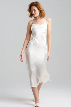 Natori Gowns-Lolita Lace Silk Gown