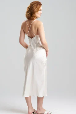 Natori Gowns-Lolita Lace Silk Gown