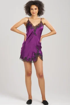 Natori Chemises|Chemises-Lolita Lace Trim Silk Chemise
