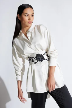 Natori Belts-Luxe Charmeuse Obi Beaded Belt