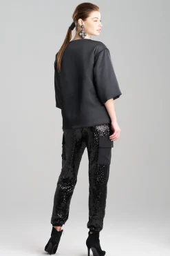 Natori Tops, Shirts & Tunics-Luxe Charmeuse Puffer T-Shirt Top