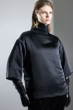 Natori Tops, Shirts & Tunics-Luxe Charmeuse Puffer T-Shirt Top