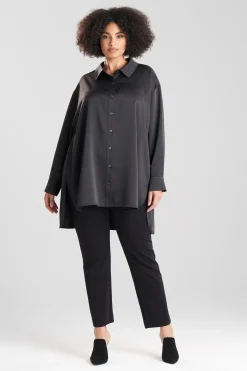 Natori Essentials|Tops, Shirts & Tunics-Luxe Charmeuse Shirt