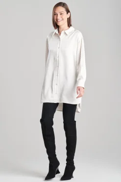 Natori Essentials|Tops, Shirts & Tunics-Luxe Charmeuse Shirt