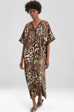 Natori Caftans|Plus Sizes-Luxe Leopard Caftan