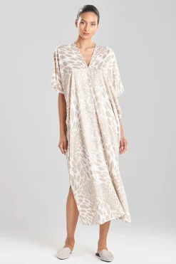 Natori Caftans|Plus Sizes-Luxe Leopard Caftan