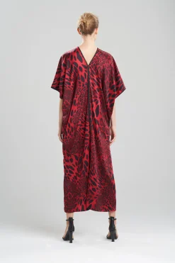 Natori Caftans|Plus Sizes-Luxe Leopard Caftan