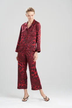 Natori Pajama Sets|Bridesmaid Pajamas & Robes-Luxe Leopard PJ