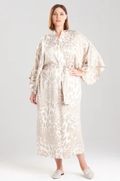 Natori Robes & Kimonos|Bridesmaid Pajamas & Robes-Luxe Leopard Robe