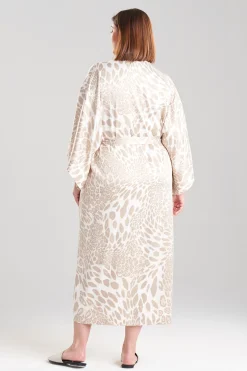 Natori Robes & Kimonos|Bridesmaid Pajamas & Robes-Luxe Leopard Robe