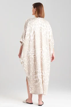 Natori Caftans|Plus Sizes-Luxe Leopard Zip Caftan