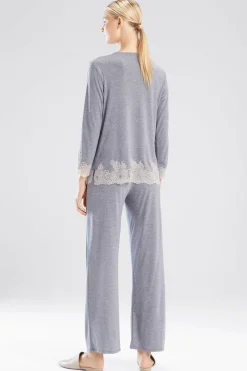 Natori Pajama Sets-Luxe Shangri-La TENCEL™ Long Sleeve PJ
