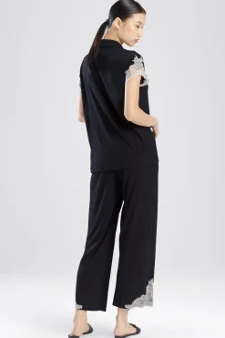 Natori Plus Sizes|Pajama Sets-Luxe Shangri-La TENCEL™ Notch PJ