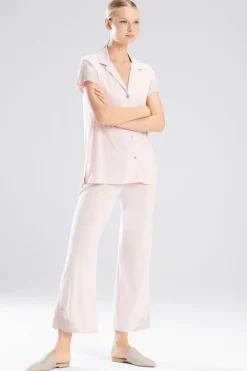 Natori Plus Sizes|Pajama Sets-Luxe Shangri-La TENCEL™ Notch PJ