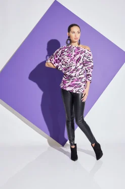 Natori Tops, Shirts & Tunics-Lynx TENCEL™ Jersey Asymmetrical Ruched Top