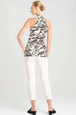 Natori Tops, Shirts & Tunics-Lynx TENCEL™ Jersey Crossover Halter Tank