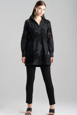 Natori Tops, Shirts & Tunics-Madeira Cutwork Embroidered Tunic Shirt