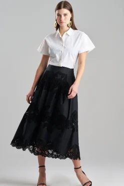 Natori Pants, Skirts & Shorts-Madeira Cutwork Embroidered Maxi Skirt