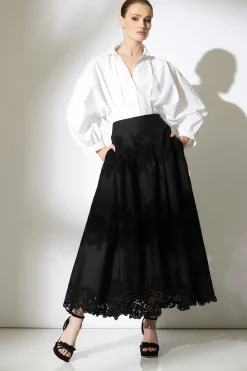 Natori Pants, Skirts & Shorts-Madeira Cutwork Embroidered Maxi Skirt