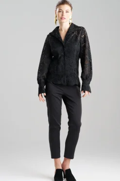 Natori Tops, Shirts & Tunics-Mantilla Lace Button Down Shirt