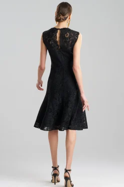 Natori Dresses-Mantilla Lace Sleeveless Dress