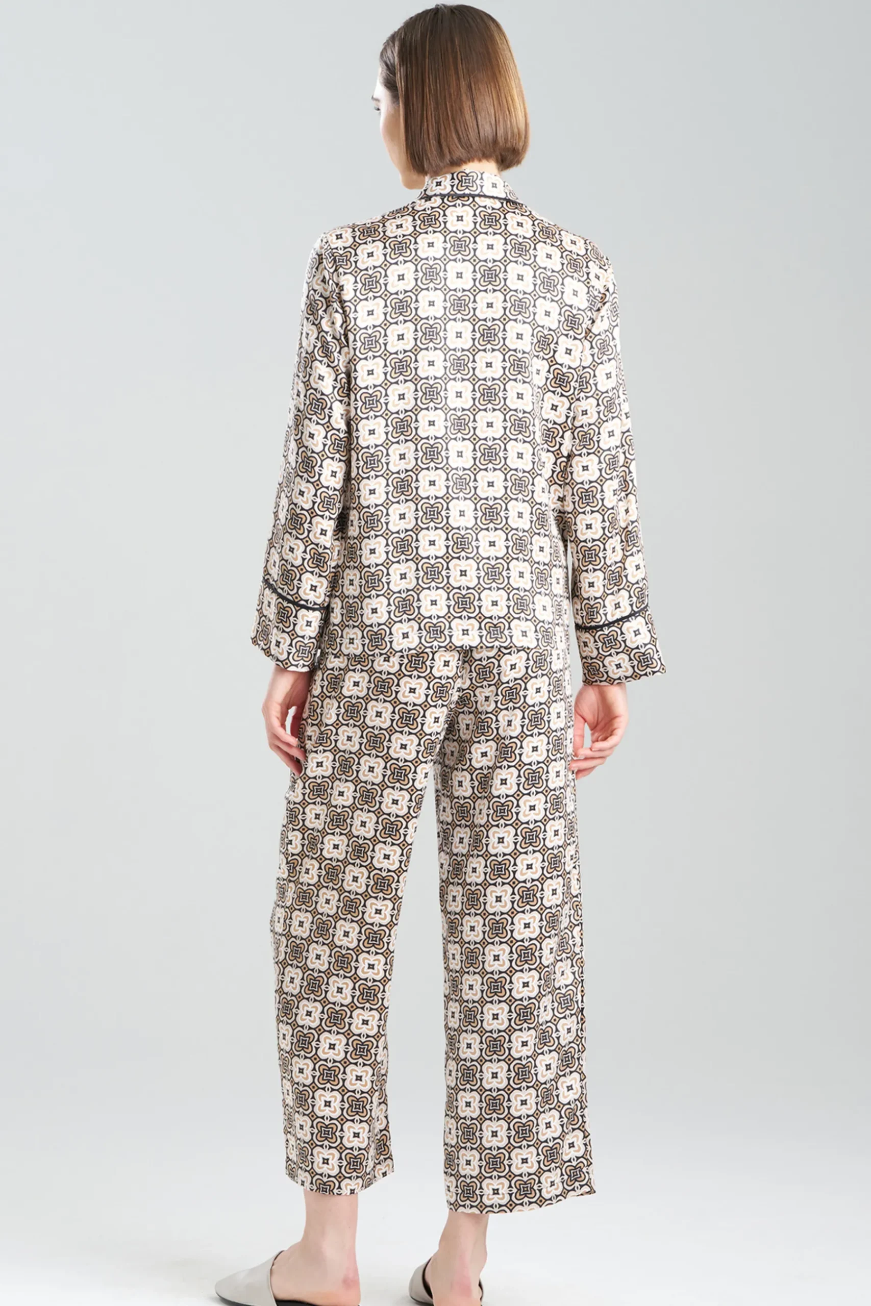Natori Pajama Sets-Medallion Notch PJ