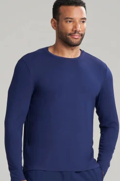 Natori Scrub Tops-Men's Long Sleeve Underscrub Shirt