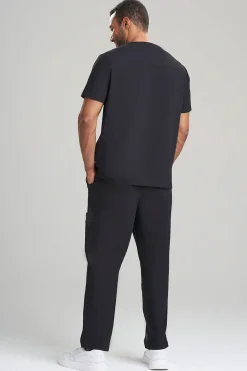Natori Scrub Tops-Men's 3-Pocket V-Neck Scrub Top