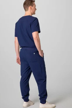 Natori Scrub Tops-Men's 2-Pocket V-Neck Scrub Top