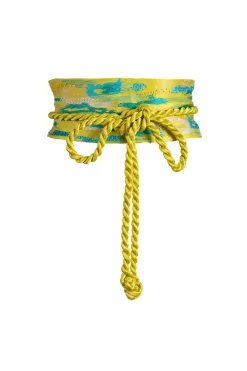Natori Belts-Minako Embroidery Obi Silk Belt