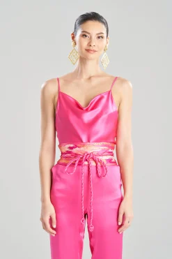 Natori Belts-Minako Embroidery Obi Silk Belt