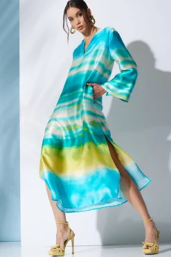 Natori Caftan Dresses-Minako Silk Caftan