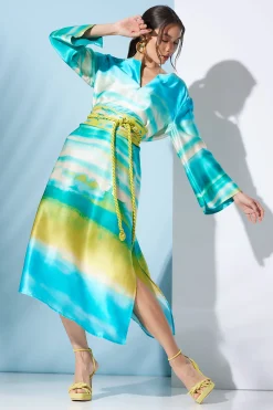 Natori Caftan Dresses-Minako Silk Caftan