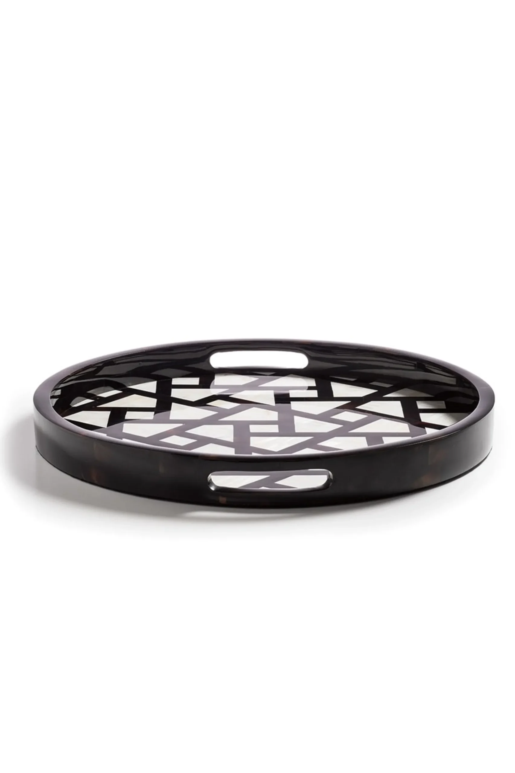 Natori Home Accents-Mindoro Circle Tray